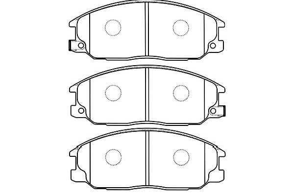 KAVO PARTS Bremžu uzliku kompl., Disku bremzes BP-3028